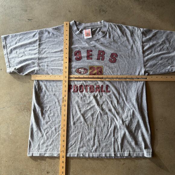 VINTAGE 90S SAN FRANCISCO 49ERS NFL T-SHIRT GRAY GRAPHIC FADED RETRO MENS XL - Picture 4 of 4